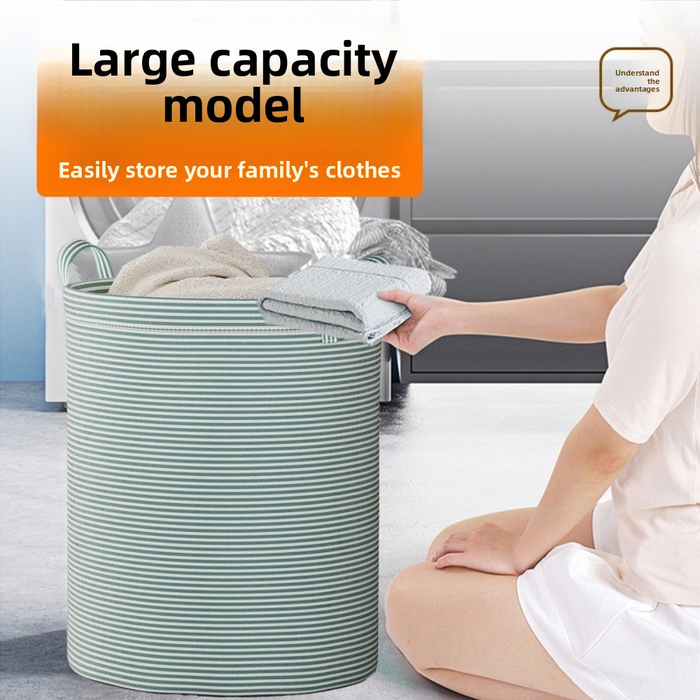 Laundry - Keranjang Cucian Lipat Kapas dan Linen