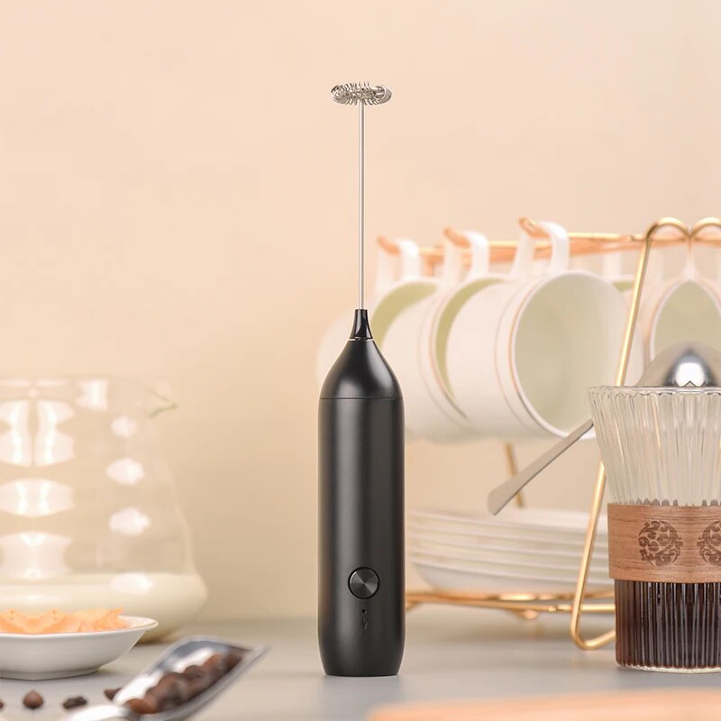 Portable Blender Usb Rechargeable - Alat pembuat buih susu kopi elektrik,