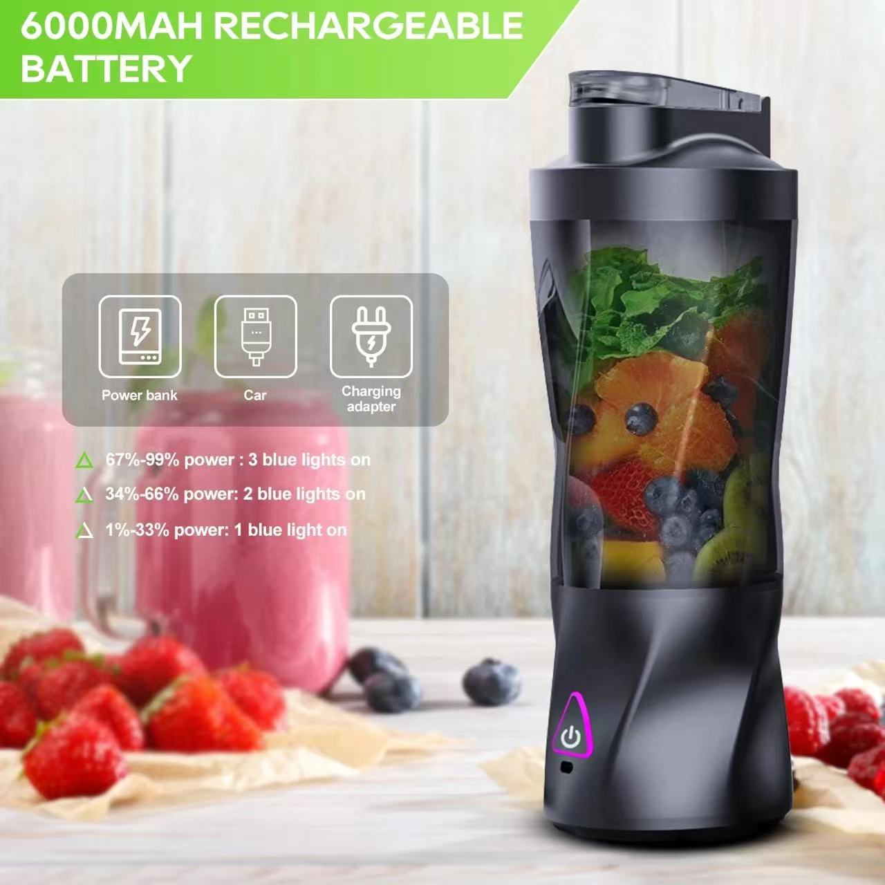 Juicer Elektrik Portabel 700ML - Portable Blender Usb Rechargeable ulasan dan harga