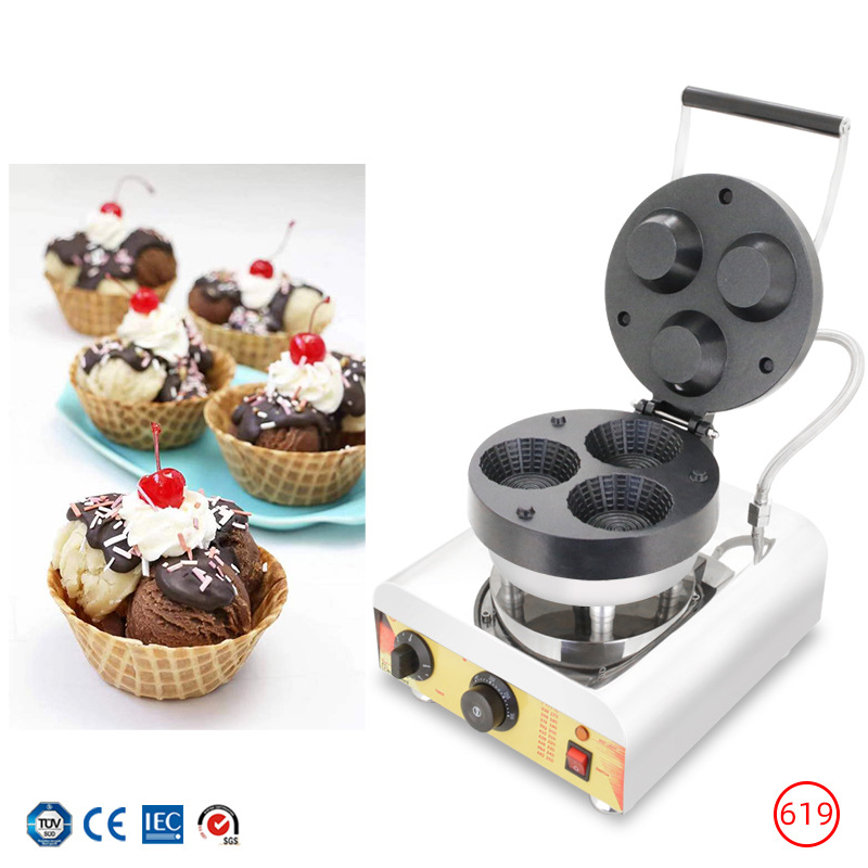 Mesin Pembuat Cone Es Krim Tig - Mini Waffle Maker Machine ulasan dan harga