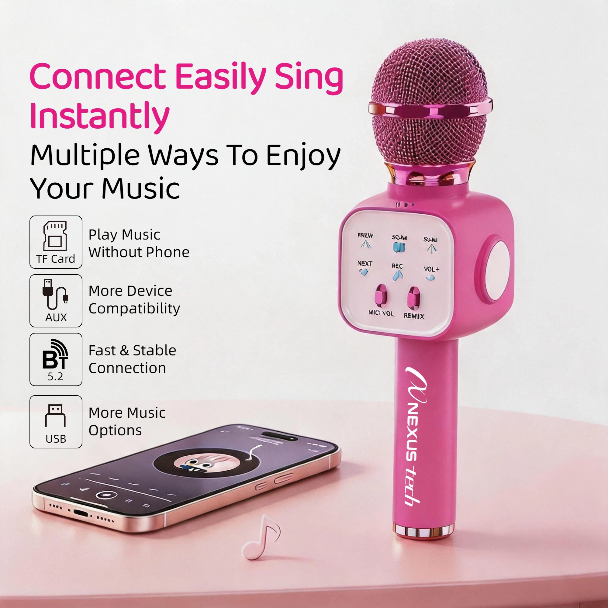 Mikrofon Karaoke Bluetooth 5.2 - Home Appliances ulasan dan harga