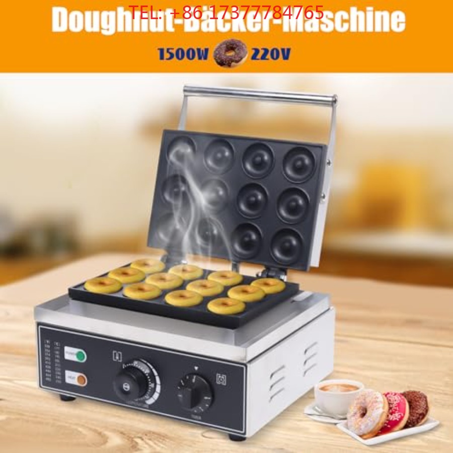 Pembuat Donat Anti Lengket 12p - Mini Waffle Maker Machine ulasan dan harga