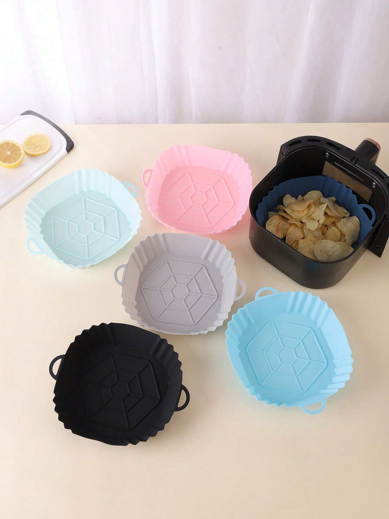 1pc Panci Silikon Air Fryer, P - Air Fryer Silicone Pot Liner ulasan dan harga